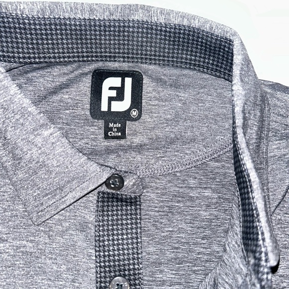 NWT FootJoy Men's Gray Polo Shirt M - Picture 2 of 5
